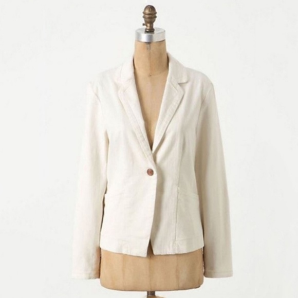 Anthropologie Jackets & Blazers - Anthropologie Cartonnier Cream Kittery Jacket
